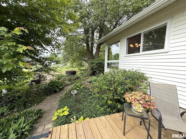 131 E Willard St, Wataga, IL 61488 - view of wooden terrace