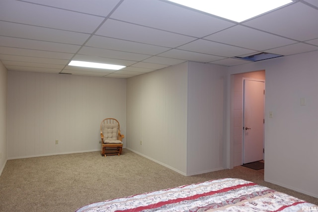 255 S Soangetaha Rd, Galesburg, IL 61401 - unfurnished bedroom with carpet floors and a drop ceiling
