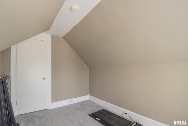 306 N Jefferson St, Abingdon, IL 61410 - additional living space featuring vaulted ceiling, carpet floors, and baseboards