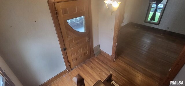 1262 N Broad St, Galesburg, IL 61401 - entrance foyer featuring light wood-style flooring and baseboards