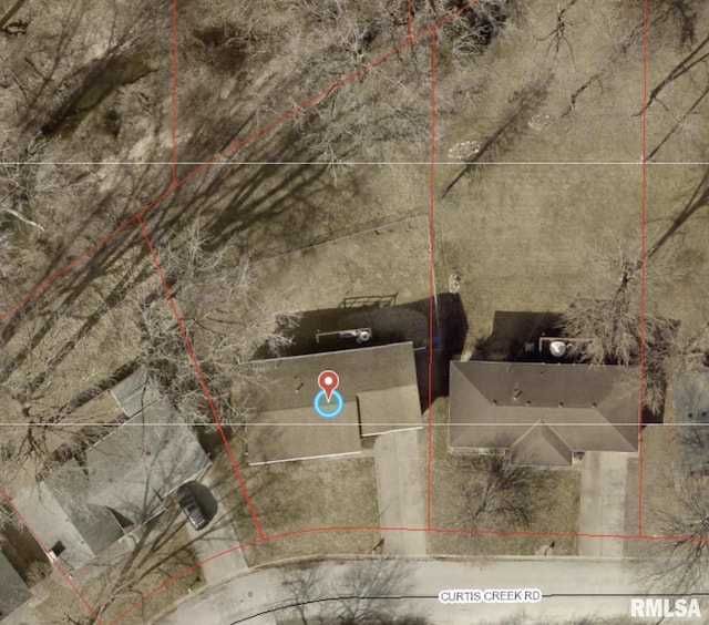 1246 Curtis Creek Rd, Quincy, IL 62301 - map of property location featuring property boundaries highlighted