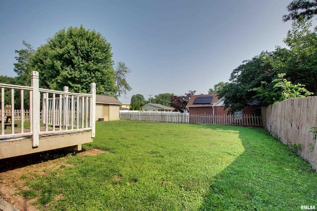 2317 Harrison St, Quincy, IL 62301 - view of yard featuring a wooden deck