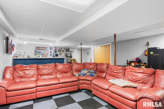 69 Axline Rd, Chatham, IL 62629 - living room featuring a paneled ceiling
