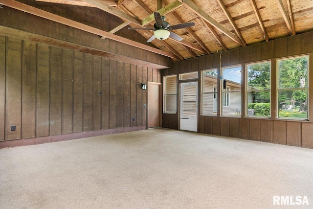 69 Axline Rd, Chatham, IL 62629 - unfurnished sunroom featuring lofted ceiling