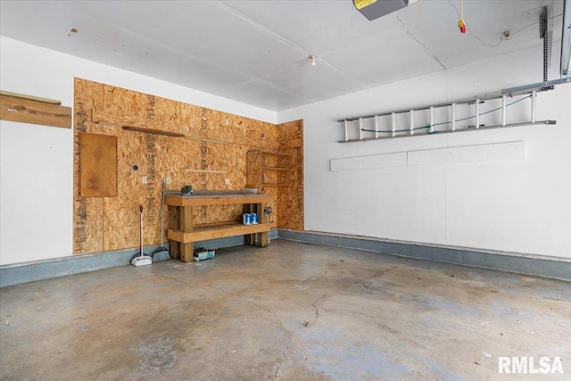 69 Axline Rd, Chatham, IL 62629 - garage featuring a workshop area and a garage door opener