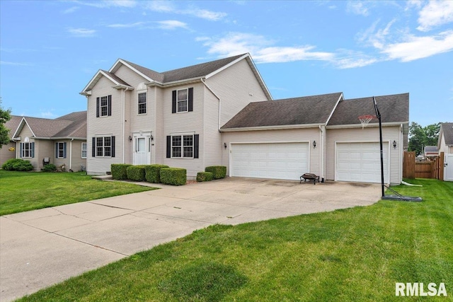 4108 Newtonmore Dr, Springfield, IL 62712 - view of front of house featuring an attached garage, driveway, and roof with shingles