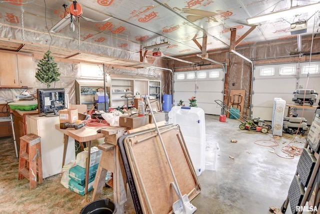 128 Macarthur Blvd, Pana, IL 62557 - garage with a garage door opener