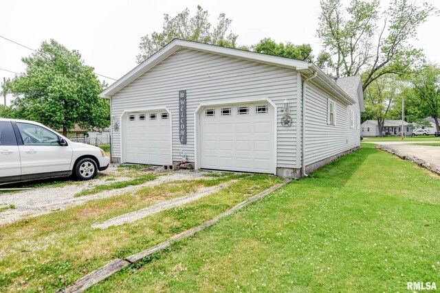 128 Macarthur Blvd, Pana, IL 62557 - view of detached garage