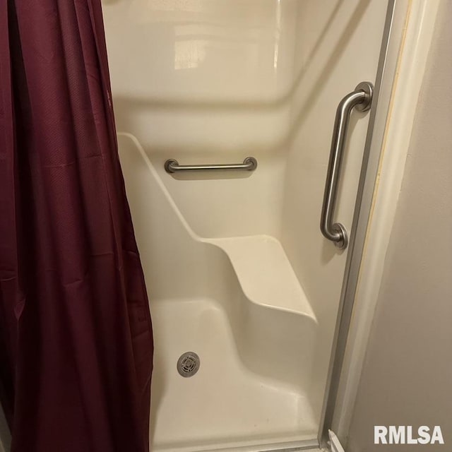 504 W Chestnut St, Chatham, IL 62629 - bathroom featuring a stall shower