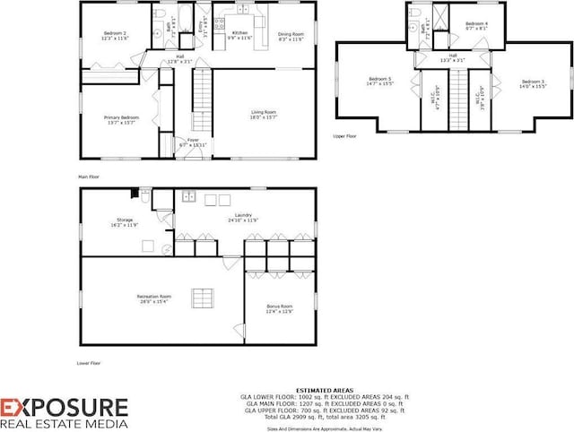 2054 Cambridge Rd, Springfield, IL 62704 - floor plan / room layout