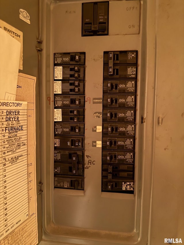 100 Fulton St, Oquawka, IL 61469 - utility room featuring electric panel