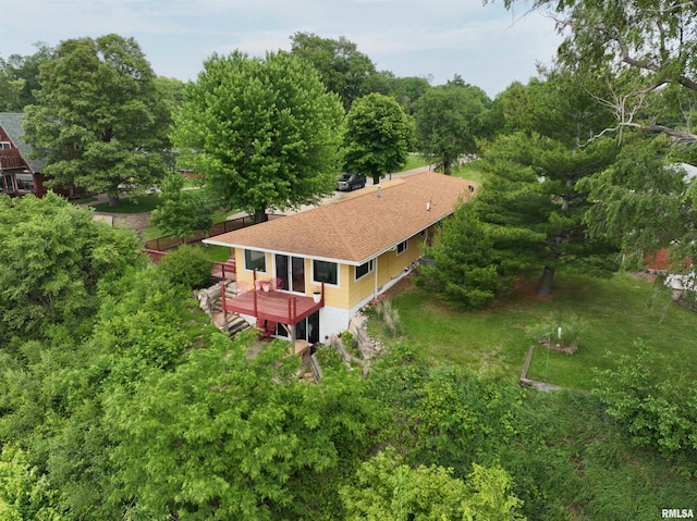 100 Fulton St, Oquawka, IL 61469 - view from above of property