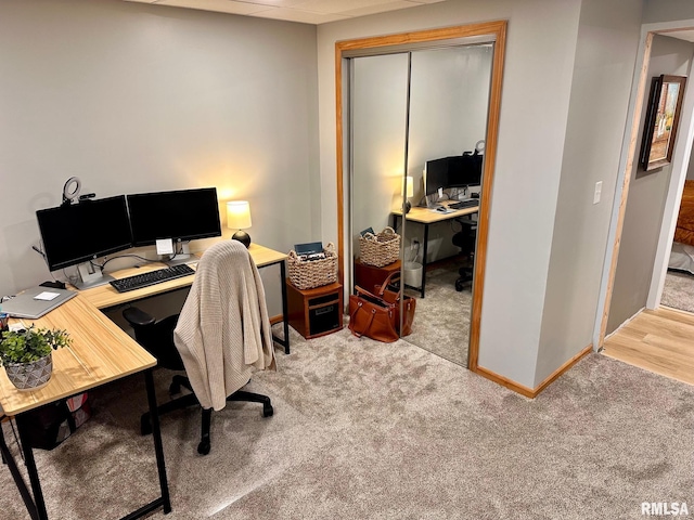 2900 Old State Rd, Alexander, IL 62601 - home office with carpet floors and baseboards