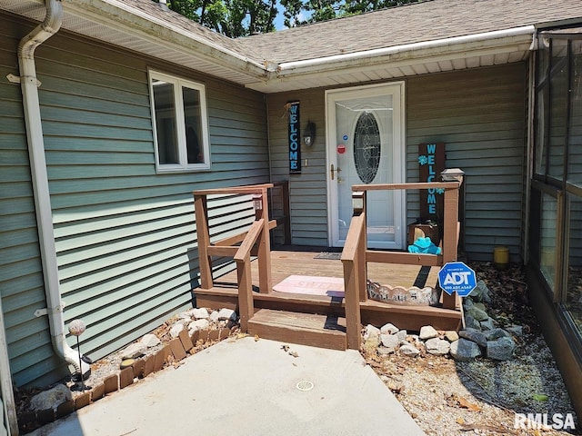 12862 Winnebago Dr, Plainview, IL 62685 - view of wooden deck