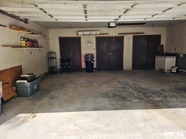 12862 Winnebago Dr, Plainview, IL 62685 - garage with a garage door opener