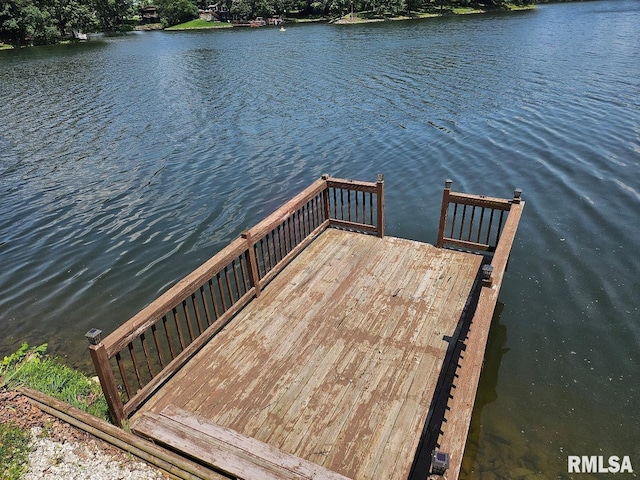 12862 Winnebago Dr, Plainview, IL 62685 - dock area featuring a water view