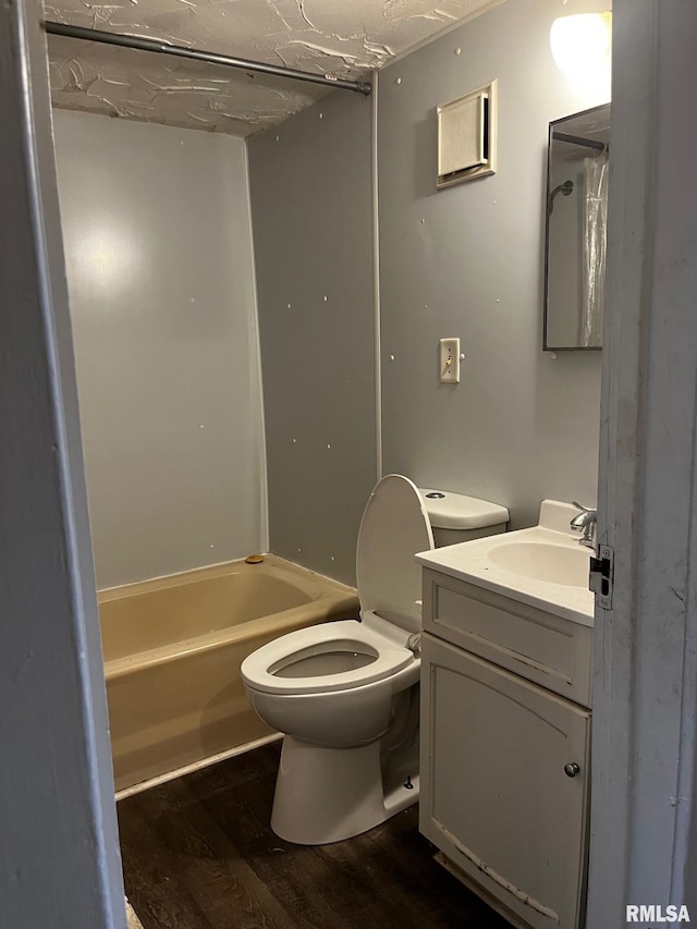 3208 E Elm St, Springfield, IL 62702 - bathroom featuring wood finished floors, vanity, and washtub / shower combination