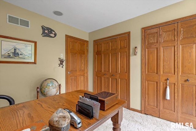 9 Windfall Ln, Cantrall, IL 62625 - home office featuring light carpet