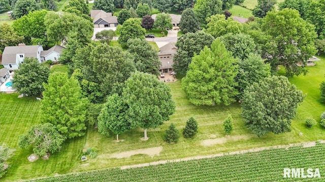 9 Windfall Ln, Cantrall, IL 62625 - aerial view