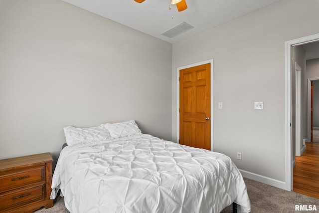 230 Possum Pass Ct, Sherman, IL 62684 - carpeted bedroom featuring baseboards and a ceiling fan