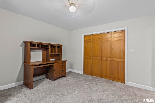 230 Possum Pass Ct, Sherman, IL 62684 - unfurnished office with a ceiling fan and carpet