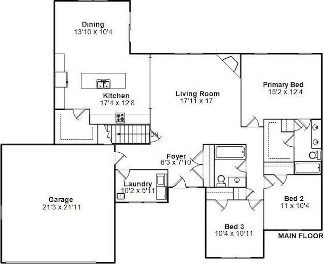230 Possum Pass Ct, Sherman, IL 62684 - view of floor plan / room layout