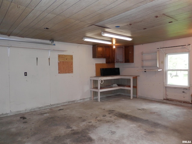 104 Henderson Rd, Knoxville, IL 61448 - garage featuring wood ceiling