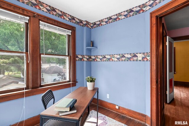 1537 N 4th St, Springfield, IL 62702 - office space featuring hardwood / wood-style flooring and baseboards