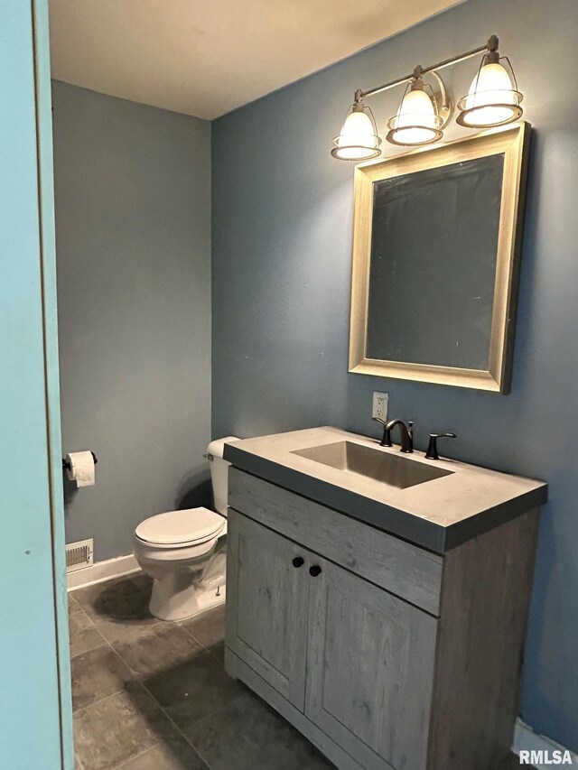 726 W N St, Auburn, IL 62629 - bathroom featuring vanity and tile patterned flooring