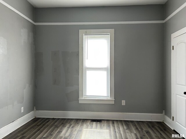 726 W N St, Auburn, IL 62629 - empty room with healthy amount of natural light and dark wood-type flooring