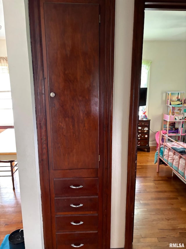 805 W Washington St, Pittsfield, IL 62363 - hallway featuring hardwood / wood-style flooring