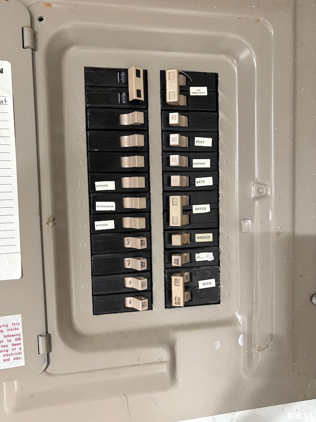 805 W Washington St, Pittsfield, IL 62363 - detailed view of electric panel