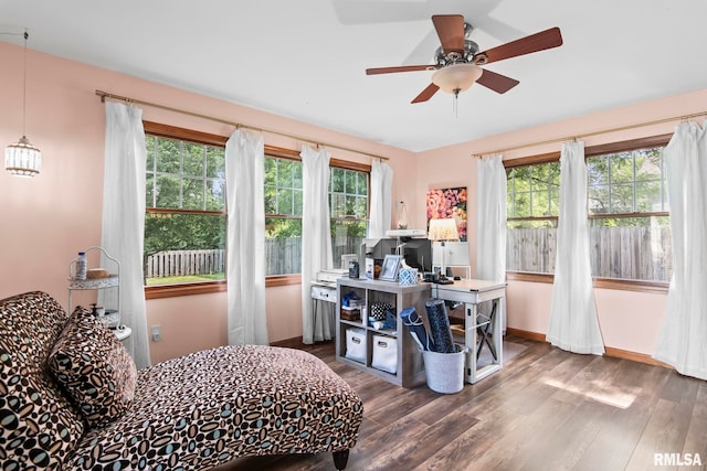5313 Jaeger Dr, Springfield, IL 62711 - bedroom with wood finished floors and a desk