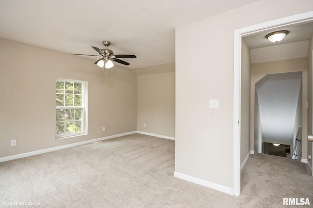 713 S Jackson St, Litchfield, IL 62056 - spare room featuring carpet floors and ceiling fan