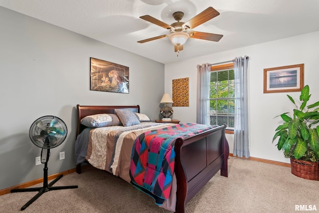 2308 Halifax Ave, Chatham, IL 62629 - bedroom with light colored carpet and ceiling fan