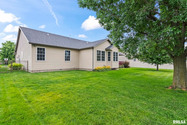 2308 Halifax Ave, Chatham, IL 62629 - back of house with roof with shingles and crawl space