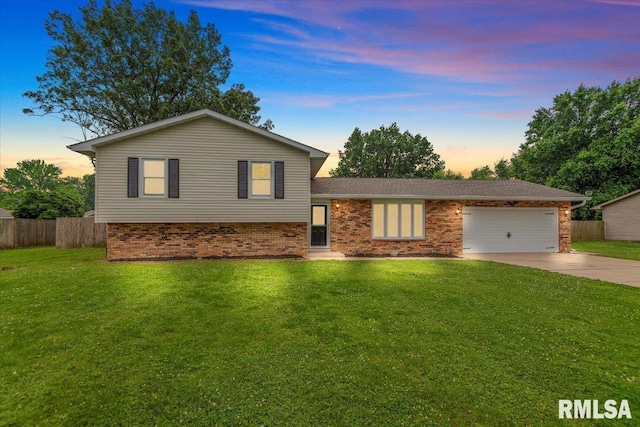 27 Twilight Ln, Springfield, IL 62712 - tri-level home featuring brick siding, driveway, and an attached garage