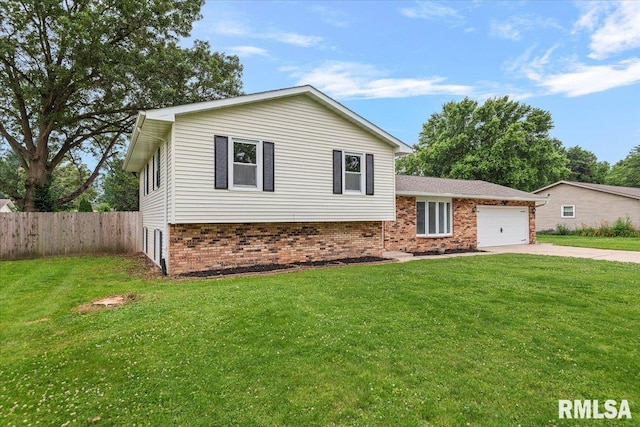 27 Twilight Ln, Springfield, IL 62712 - split level home featuring driveway, a garage, and brick siding