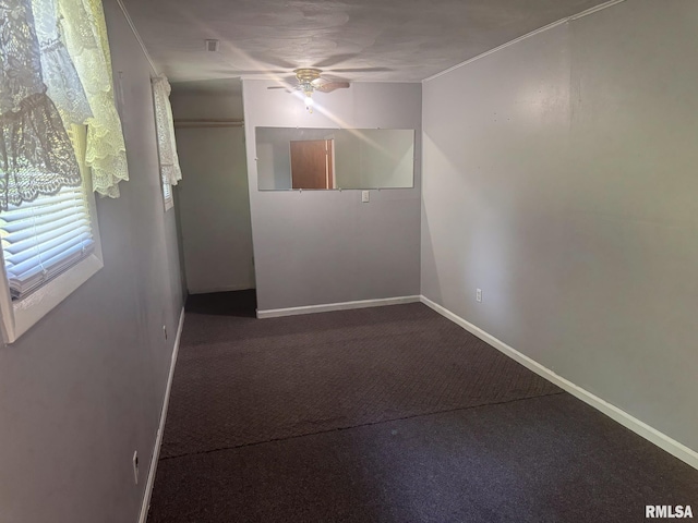 220 E Adams St, Petersburg, IL 62675 - unfurnished room with a ceiling fan and carpet flooring