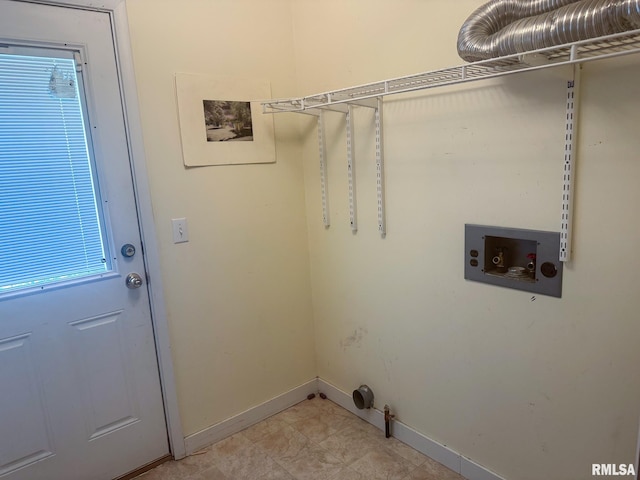 220 E Adams St, Petersburg, IL 62675 - laundry area with washer hookup and baseboards