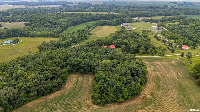 5190 Park Rd, Clinton, IL 61727 - aerial view of property and surrounding area featuring rural landscape