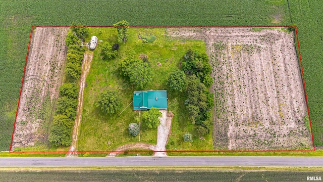 9320 Dawson Ln, Riverton, IL 62561 - view of property location with property parcel outlined
