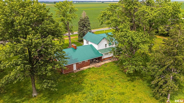 9320 Dawson Ln, Riverton, IL 62561 - aerial view of property and surrounding area