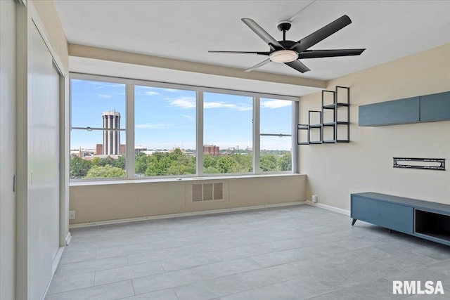 718 S 7th St Unit 1000, Springfield, IL 62703 - unfurnished sunroom with a view of city