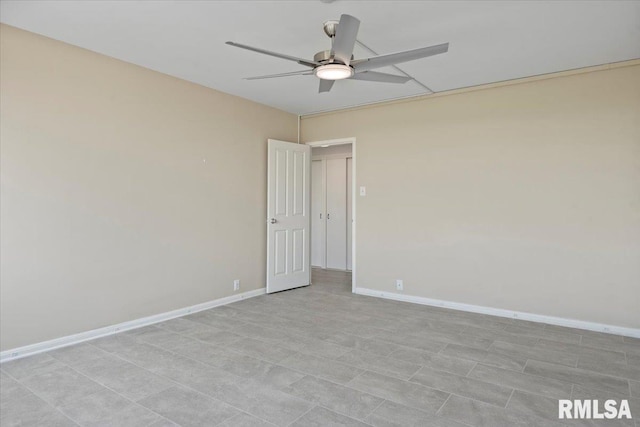 718 S 7th St Unit 1000, Springfield, IL 62703 - unfurnished room featuring a ceiling fan and baseboards