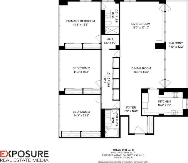 718 S 7th St Unit 1000, Springfield, IL 62703 - view of room layout