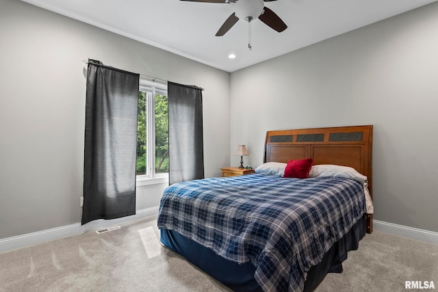 10 The Elms Ln, Springfield, IL 62712 - carpeted bedroom featuring recessed lighting and ceiling fan