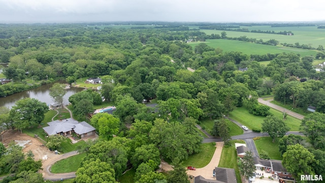 10 The Elms Ln, Springfield, IL 62712 - overview of rural landscape featuring a large body of water