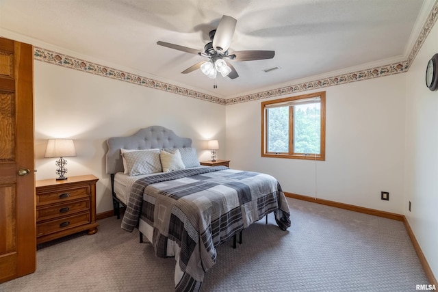 3939 Musholt Strasse Ln, Quincy, IL 62305 - carpeted bedroom with baseboards and a ceiling fan