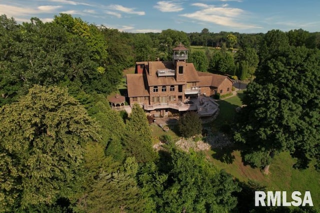 3939 Musholt Strasse Ln, Quincy, IL 62305 - aerial view of property's location with a heavily wooded area